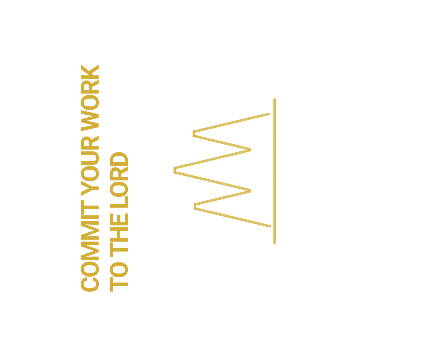 Commit Your Work to the Lord – Minimalist Christian Digital Wall Art