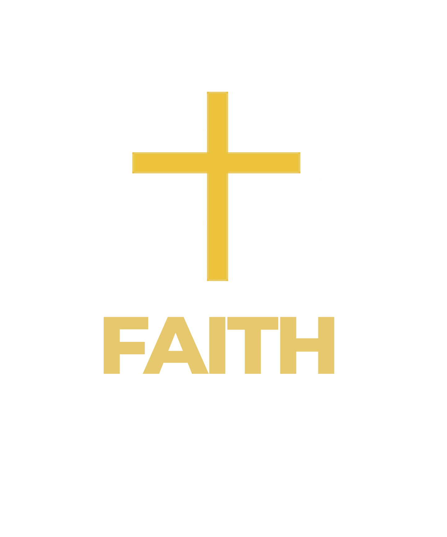 Christian Cross Wall Art – Minimalist Gold Cross Faith Print | Modern Christian Decor