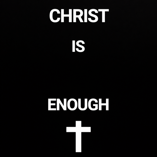Christ Is Enough – Minimalist Christian Wall Art | Faith Digital Download Poster