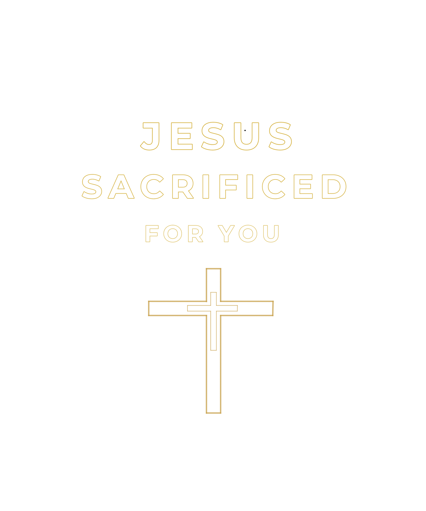 Jesus Sacrificed For You Christian Cross Digital Download – Minimalist Faith Wall Art PNG & JPG