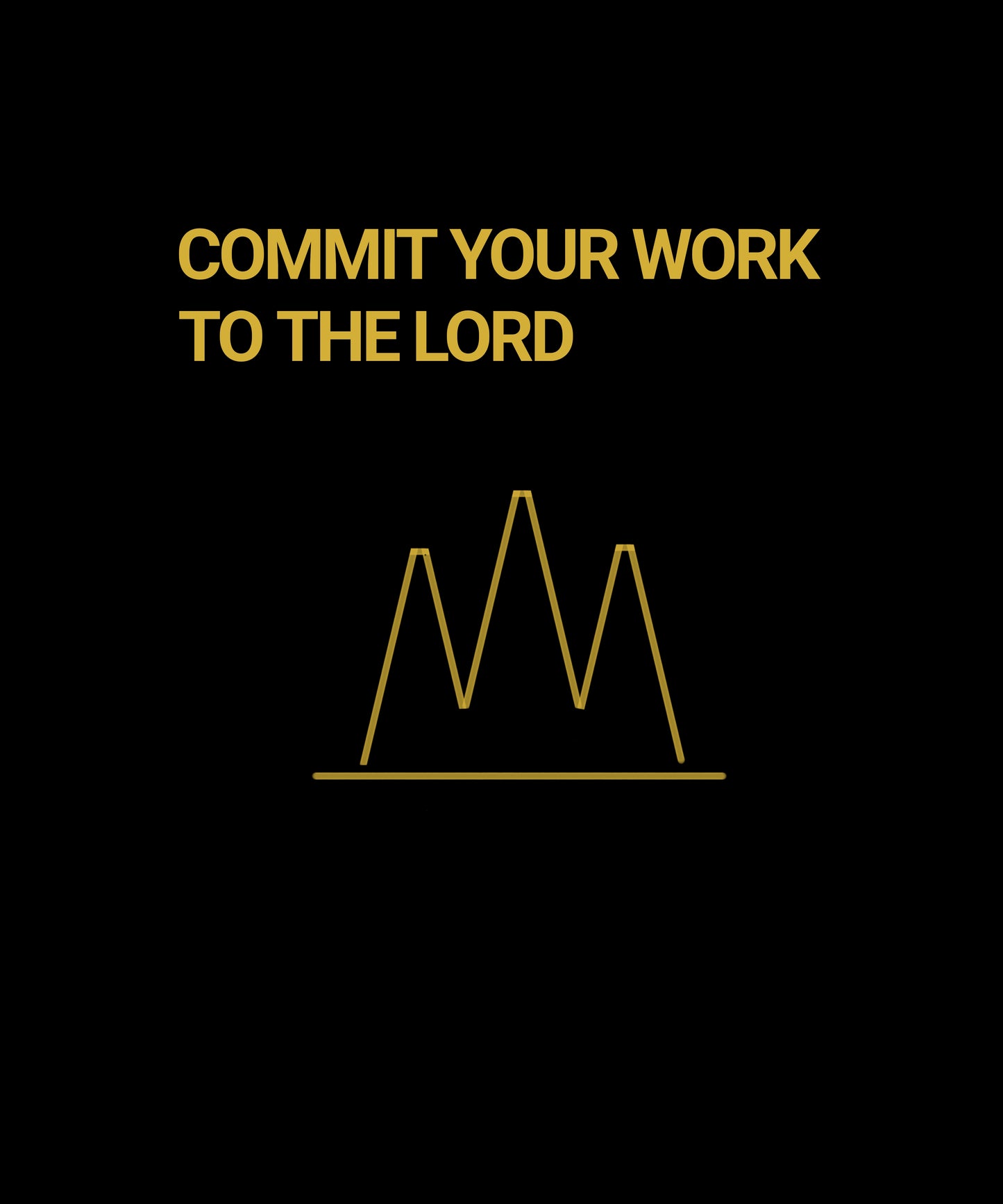 Commit Your Work to the Lord – Minimalist Christian Digital Wall Art