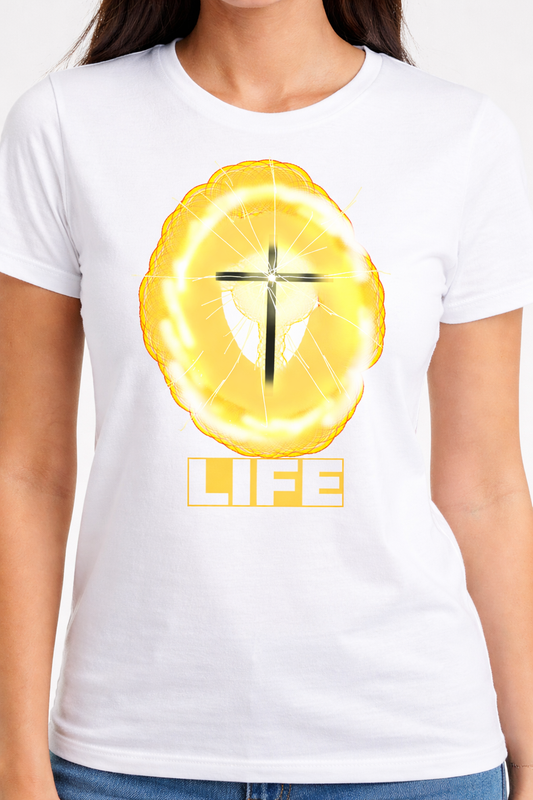 Jesus Christ Cross - Radiant Light Christian Art | LIFE Minimalist Print (Digital Download)