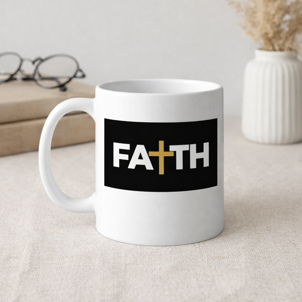 FAITH Cross Christian T-Shirt – Minimalist Christian Faith Design