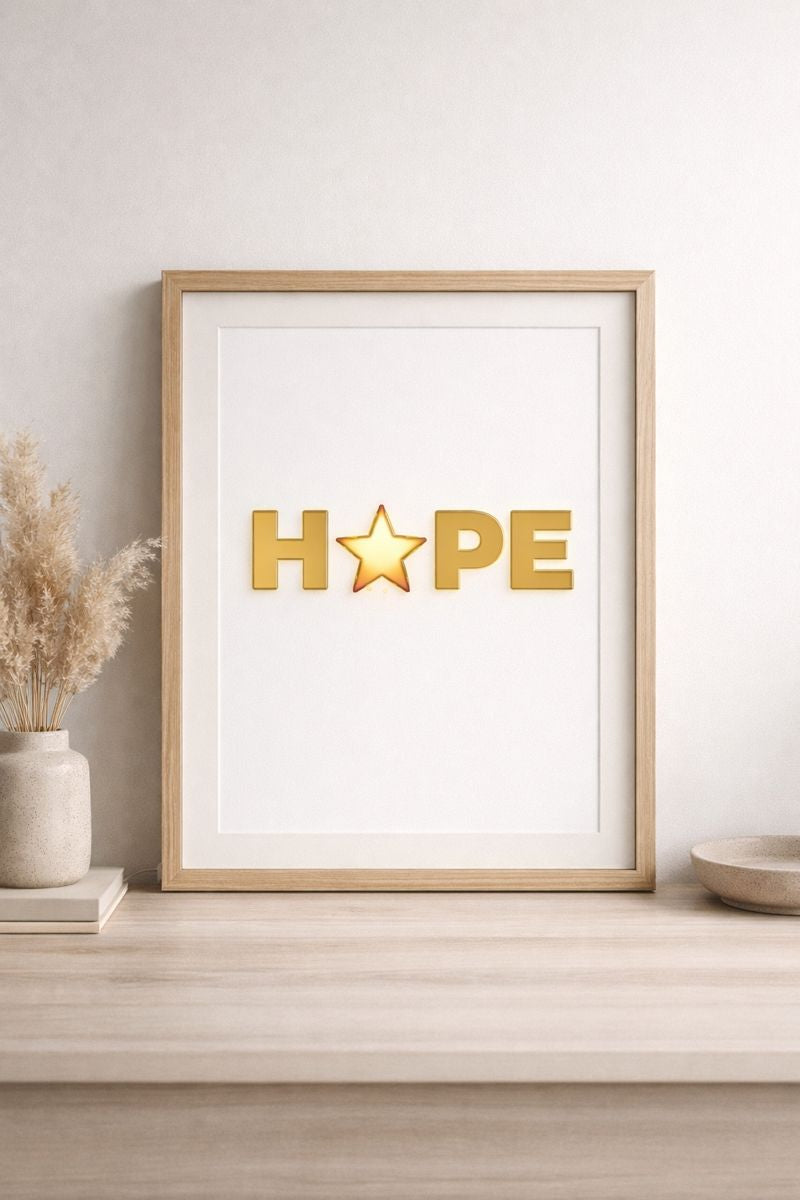 HOPE Star – Minimal Christian Faith Design