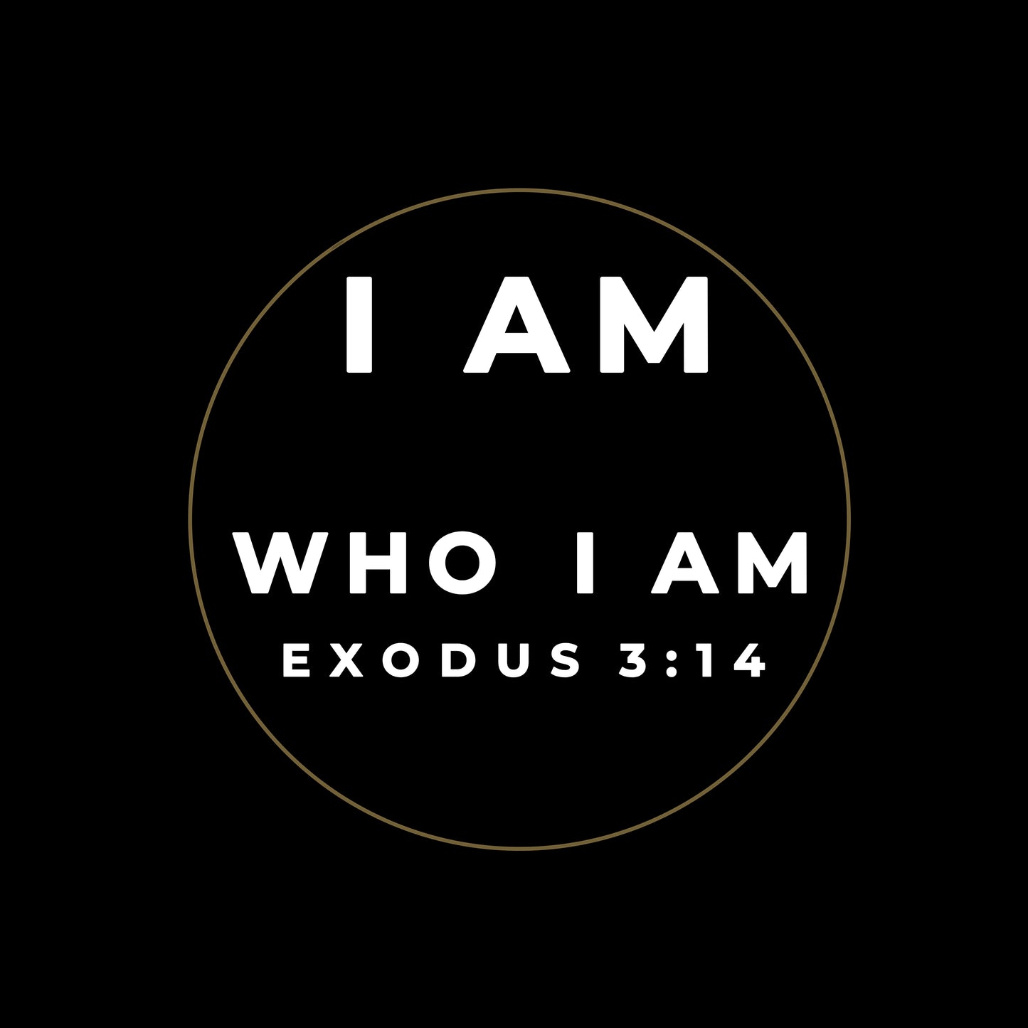 I Am Who I Am – Exodus 3:14 Christian Wall Art Digital Download (Minimalist Bible Verse Print)