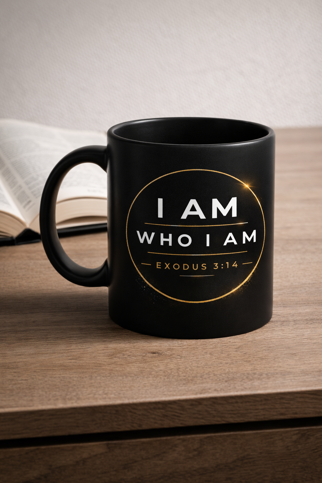 I Am Who I Am – Exodus 3:14 Christian Wall Art Digital Download (Minimalist Bible Verse Print)