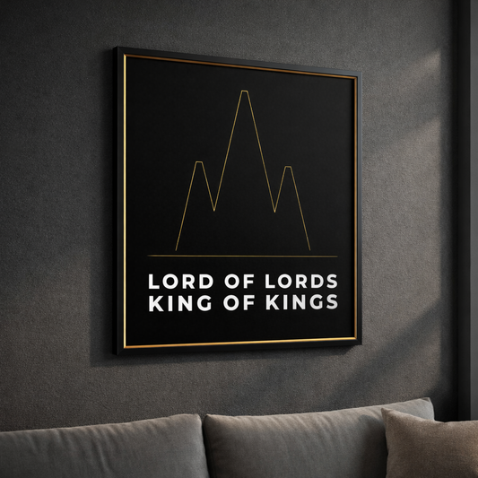 Lord of Lords King of Kings Printable Wall Art – Christian Digital Download – Modern Bible Verse Poster
